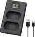 NP-FZ100 Camera Battery Charger, LP Dual USB Charger with LCD Display, Compatible with Sony A6600 A9 A9R A9S A9II A7C A7SIII A7III A7RIII A7RIV A7...
