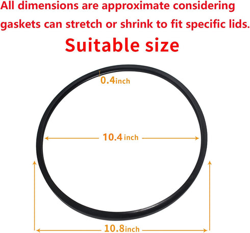 Upgrade S9892 Pressure Cooker Gasket For Mirro Pressure Cooker S-9892 9892 M-0296 M-0436 M-0498 M-0536 M-0596 M-0646 M-1952 Fit ??6 ? 8 QT Models?...