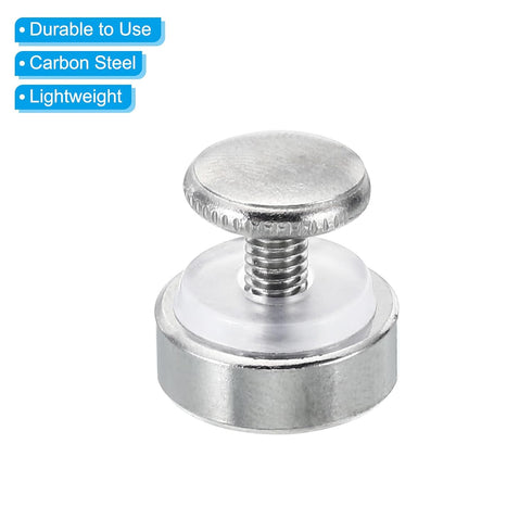 PATIKIL M4x12 Standoff Screws with Spacers, 20 Pack Wall Mounting Hardware Thumb Screw Fasteners for Acrylic Glass Signs Mirrors, Silver Tone 12mm...