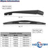 Rear Wiper Arm Blade Set for Subaru Forester 2005-2017, for Subaru Impreza Legacy 2003-2019, for Subaru Outback 2005-2019, for Subaru Tribeca 2008...