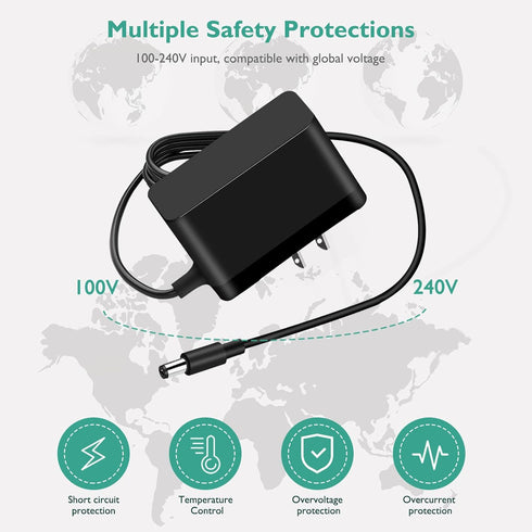 Charger Cord Compatible with Bissell Pet Stain Eraser Cordless Handheld Portable Cleaner Vacuum 1611736 Pet Stain Eraser 2054 2002 20037 20028 200...