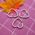 30Pcs Heart Shaped Split Key Rings,Crafts DIY Keychain Metal Key Rings for Home Car Office Organization,Arts & Crafts Projects, Lanyards...