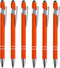 PATIKIL Ballpoint Pen with Stylus Tip, 6 Pack 2 in 1 Metal Pen Black Ink 1.0mm Medium Point Stylus Pen for Touch Screens Style 1, Orange...