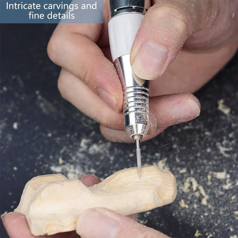 Wood Carving Drill Bits Set for Dremel Rotary Tool 6Pcs Engraving Drill Accessories Bit Wood Crafts Grinding Woodworking Tool with 3mm Shank for C...