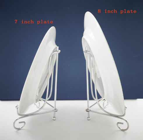 Artliving (2 pack 6" Iron Plate Stand, Silver Iron Easel Plate Display Photo Holder Stand, Displays Picture Frames, Cookbooks, Decorative Plates, ...