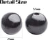 Aylifu Black Wooden Beads, 50pcs 25mm Round Wooden Beads for DIY Crafts & Jewelry Making...
