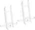 PATIKIL 9" Acrylic Decorative Plate Stand Holder, 2 Pack Table Use Picture Easel Frame Holder for Displaying Photos, Card, Canvases, Clear...