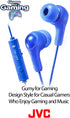 JVC Gumy Gamer, in Ear Earbud Headphones with Mic, Remote, and Mute Switch for Gaming and Chatting, Powerful Sound, Comfortable and Secure Fit, Si...