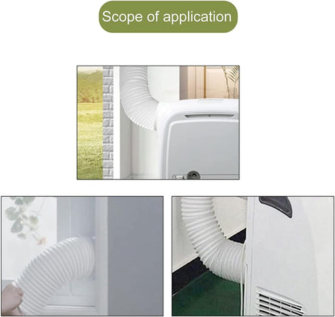 6 inch Portable Air Conditioner Exhaust Hose Coupler Adapter with Adjustable Joints for Midea 1P Mobile Air Conditioner Adapter KY 35, Genericzgra...