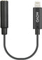 Movo IMA-1 Female 3.5mm TRRS Microphone Adapter Cable to Lightning Connector Dongle Compatible with Apple iPhone, iPad Smartphones and Tablets - O...
