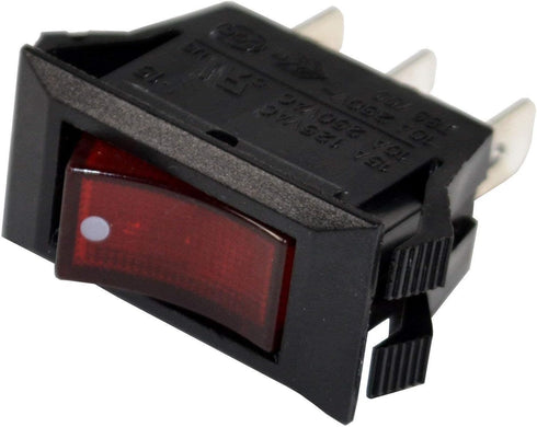 HQRP Red Lighted Rocker Switch ON OFF Compatible with Great Northern Princeton Popper Popcorn Machine NF1044...