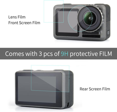 Frame Case for DJI Osmo Action Skeleton Housing Protective Shell Cage with Cold Shoe Mount Photography Vlog Accessories Kit for DJI Action 1...