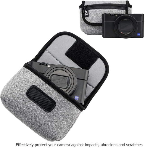 JJC Compact Camera Case Travel Pouch Sleeve for Sony ZV-1 II ZV1II ZV1F ZV-1F ZV1 RX100 VII VI VA Canon G7X G5X G9X SX740 Olympus TG-7 TG-6 TG-5 T...