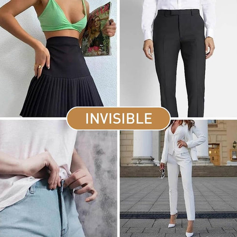 Hook and Eye No Sew Closures Clothing Fasteners - Antique Brass Waistband Hook and Bar Closure Clasp - for Trousers Suit Pants Skirts Garments and...