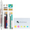 Pilot Frixion Ball4 038, Multi Ballpoint Pen, Ultra Fine 0.38mm, Clear body & 4 Colors refill (Black, Blue, Red, Green) &"monoc" Sticky Note set...