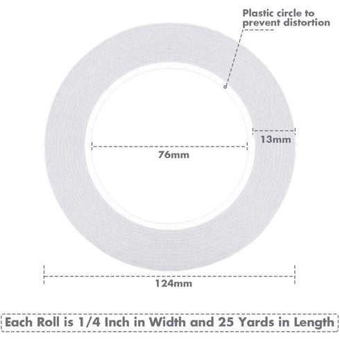 cridoz Double Sided Adhesive Tape, 9 Rolls Double-Side Craft Tape for Card Making, Scrapbooking, DIY Crafts and Office School Stationery Supplies ...