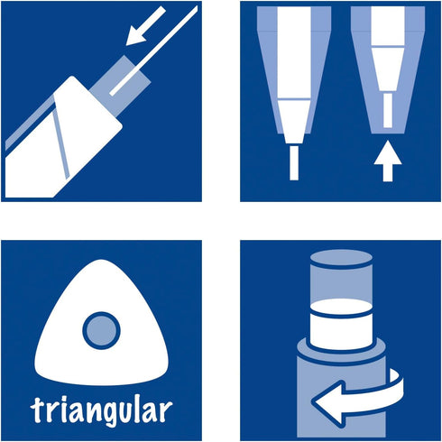 Staedtler triplus micro 1.3mm Lead Retractable Mechanical Pencil with Twist Eraser, 6 refills, 2-Pack, 77413SBKA6, Model: 77413SBKA6ST...