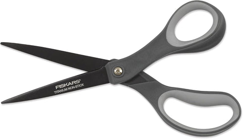 Fiskars Everyday Softgrip Non-stick Titanium Scissors (8")...