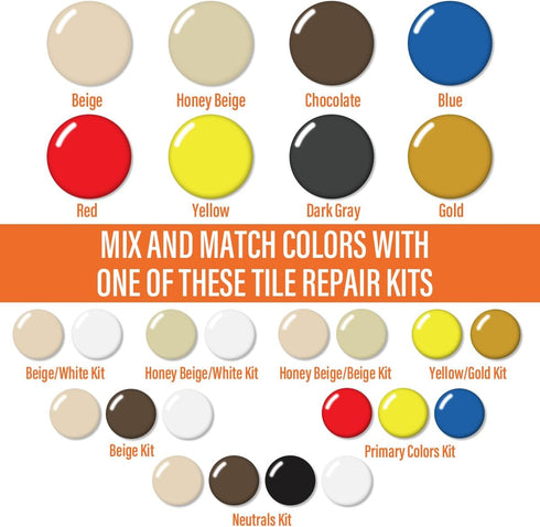 Ankita Ceramic Tile Repair Kit (Gray), Porcelain Tile Repair Kit, Fix Cracked or Chipped Ceramic Tiles Fast, Floor Cracked Tile Filler Putty for C...