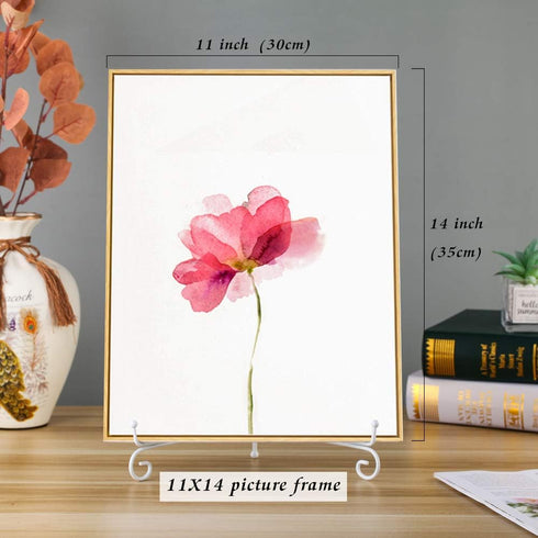 Artliving (2 pack 12" Iron Large Plate Stand, White Iron Easel Picture Frame Display Photo Holder Stand, Displays Picture Frames, Cookbooks, Decor...