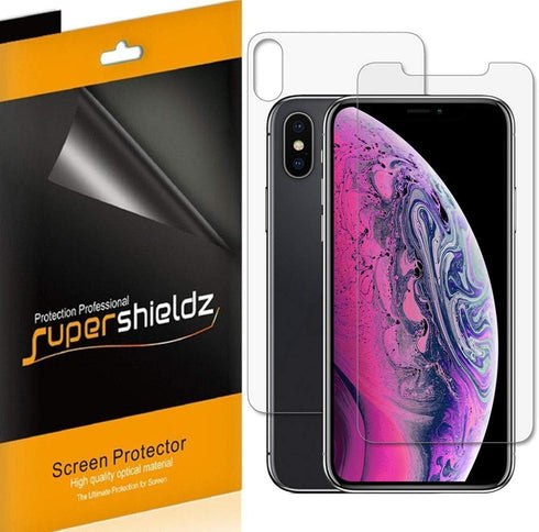 Supershieldz Designed for Apple iPhone XS Max (6.5 inch) (Front and Back) Full Body Screen Protector, (3 Front and 3 Back) 0.23mm, High Definition...