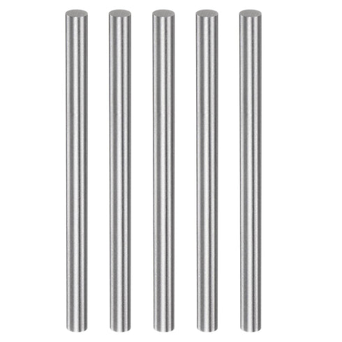 5pcs Round Rods 6.4mm x 100mm High Speed Steel (HSS) Lathe Bar Stock DIY Craft Tools for Turning Facing Drilling Threading...