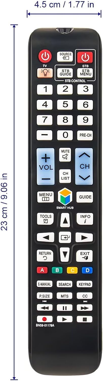 BN59-01179A Replaced Remote fit for Samsung LED TV UN55H6350AFXZA UN60H6300 UN32H5500AFXZA UN32H5500AFXZA UN40H5500AFUN48H6350AF UN55H6300 UN55H63...