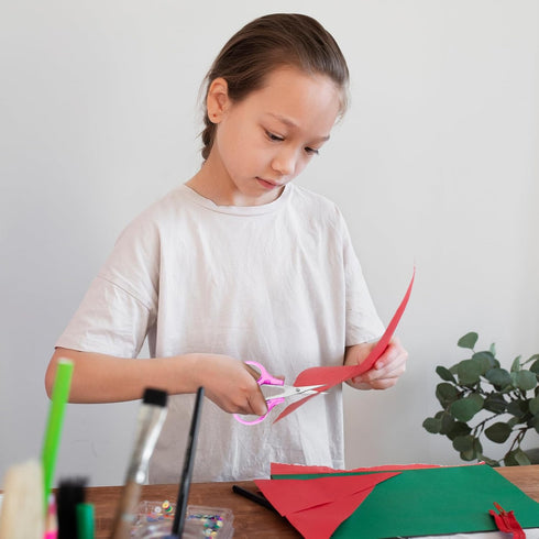 4Pcs Small Sewing Scissors Stainless Steel Detail Craft Scissors Set with Cap Portable Scissors for Paper Cutting Sewing Crafting Quilting...