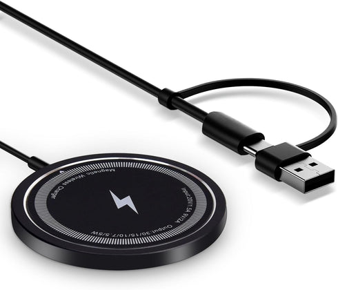 Magnetic Wireless Charger Compatible with MagSafe Charger/iPhone 15/15 Pro/15 Plus/15 Pro Max/14/14 Pro/14 Plus/14 Pro Max/13/13 Pro/13 Pro Max/12...