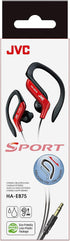 JVC HAEB75R Sports Clip Headphone, Red, Small...