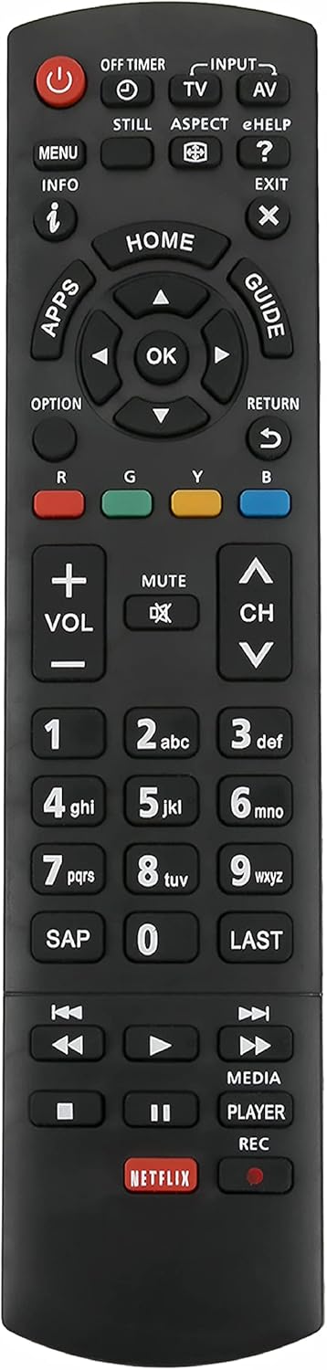 New N2QAYB000835 Replace Remote fit for PANASONIC TV TC-P55ST60 TC-P50ST60 TC-L55ET60 TC-P60ST60 TC-P65ST60...