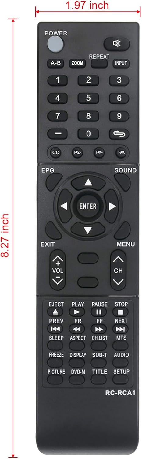 New RE20QP28 RE20QP80 Remote Replacement fit for RCA TV 26LA30RQ 26LA30RQD 26LA33RQ 26LB30RQD 26LB33RQ 32LA30RQ 32LA30RQD 32LA45RQ 32LB30RQ 32LB30...