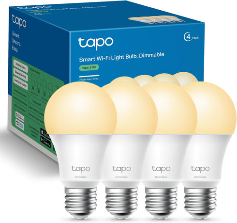 TP-Link Tapo Smart Light Bulbs, 800 Lumens (60W Equivalent), 2700K Soft Warm White LED Bulb, Dimmable, Compatible with Alexa and Google Home, No H...