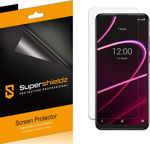 Supershieldz (6 Pack) Designed for T-Mobile (Revvl 5G) Screen Protector, High Definition Clear Shield (PET)...