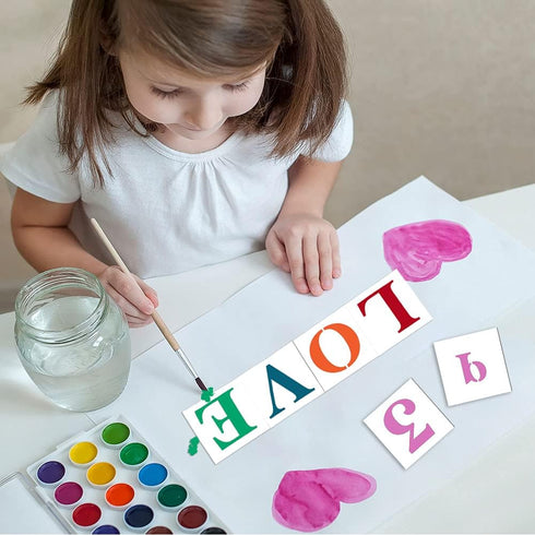 Letter Stencils for Painting On Wood 6 inch Stencils Letter Alphabet Stencil Number Stencils for Painting On Wood Wall Door Porch...