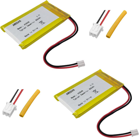(2 Pack) 403048 Battery 403048 Lipo Battery 3.7v 800mAh Compatible for Multiple Device 403048 Replacement Batteries with PH 2.54 & PH 2.0 JST Conn...
