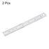 2pcs Stainless Steel Ruler 15cm/6" Length x 1/36" Thick x 3/4" Wide Inch and Metric Straight Edge Measuring Tools for Woodworking Painting Craft, ...