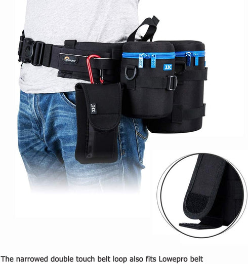 JJC Camera Lens Pouch Case for Canon EF 50mm f1.2 EF 24-70mm EF 70-300mm Tamron SP 70-300mm & More, Zipper Polyester Lens Protective Bag Interior ...