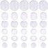 Earring Pads,60 Pieces 6 Sizes Comfort Earring Cushions Pads Silicone for Clip-on Earrings,Clear...