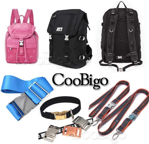 10 Pack Metal 5/8"(15mm) Side Release Buckle for Paracord Bracelets Pets Collar Bag Backpack Strap Webbing Leather DIY Craft #FLQ102-15B GunBlack...