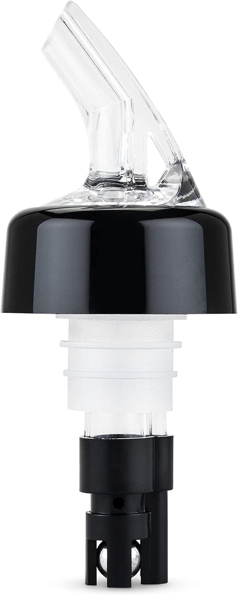 True Ace Measured Liquor Pour Spout, 1/2 Ounce Pourer, Fits Standard Liquor Bottles, Bar & Cocktail Accessories, Plastic, Set of 1...
