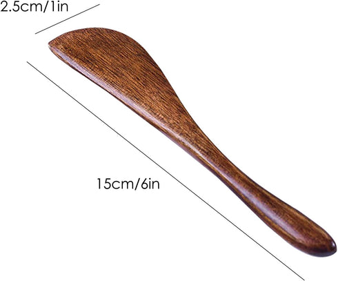 6 Pack Wooden Butter Knife, findTop 6 Inch Condiment Knives Wood Super Handy Kitchen Utensils Peanut Jelly Spreader...
