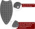 Silicone Iron Rest Pad, Multipurpose Iron Hot Resistant Mat Iron Rest Plate for Ironing Board Hot Heat Resistant Steam Compact Mat, Grey...