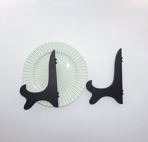 Artliving Black 7" Wood-like Plastic Easels Plate Display Stands Picture Frame Stand Holder-Set of 4...