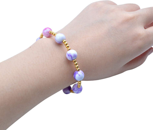 Aylifu Crimp Beads 3mm, 1000 Pieces Stopper Beads Metal Bead Spacers for DIY Bracelet Jewelry Making, Gold...