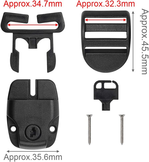 4 Sets Spa Hot Tub Cover Clips Latch Replacement Kit Hot Tub Cover Latches Clip Lock for Cover Straps with Keys and Hardwares Accessories (4 Sets)...