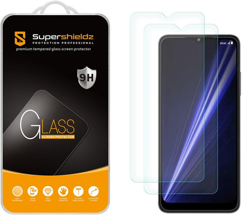 Supershieldz (2 Pack) Designed for T-Mobile (REVVL 7 5G) Tempered Glass Screen Protector, Anti Scratch, Bubble Free...