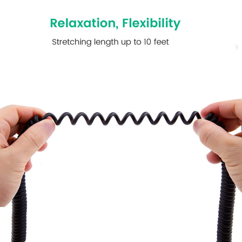 Smays ATH-M50x Cable, Coiled AUX Cord Replacement for Audio-Technica ATH-M40x, ATH-M70x Headphone with 1/4 inch Adapter, 4ft to 10ft...