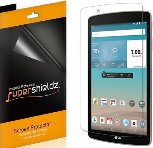 Supershieldz (3 Pack) Designed for LG G Pad F 8.0 and LG G Pad F 8.0 (2nd Gen) Screen Protector, High Definition Clear Shield (PET)...