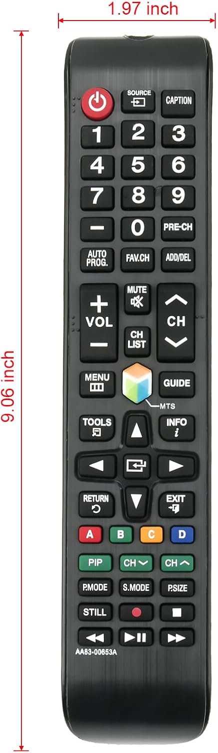 New AA83-00653A Replace Remote fit for Samsung TV TM1260 SYNCM173P AA8300653A 173P 193P TM1260 SYNCM173P LNS2738DX HPS4253 LNS4041DX LNS4051DX LNS...
